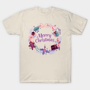 Pretty Christmas Wreath T-Shirt